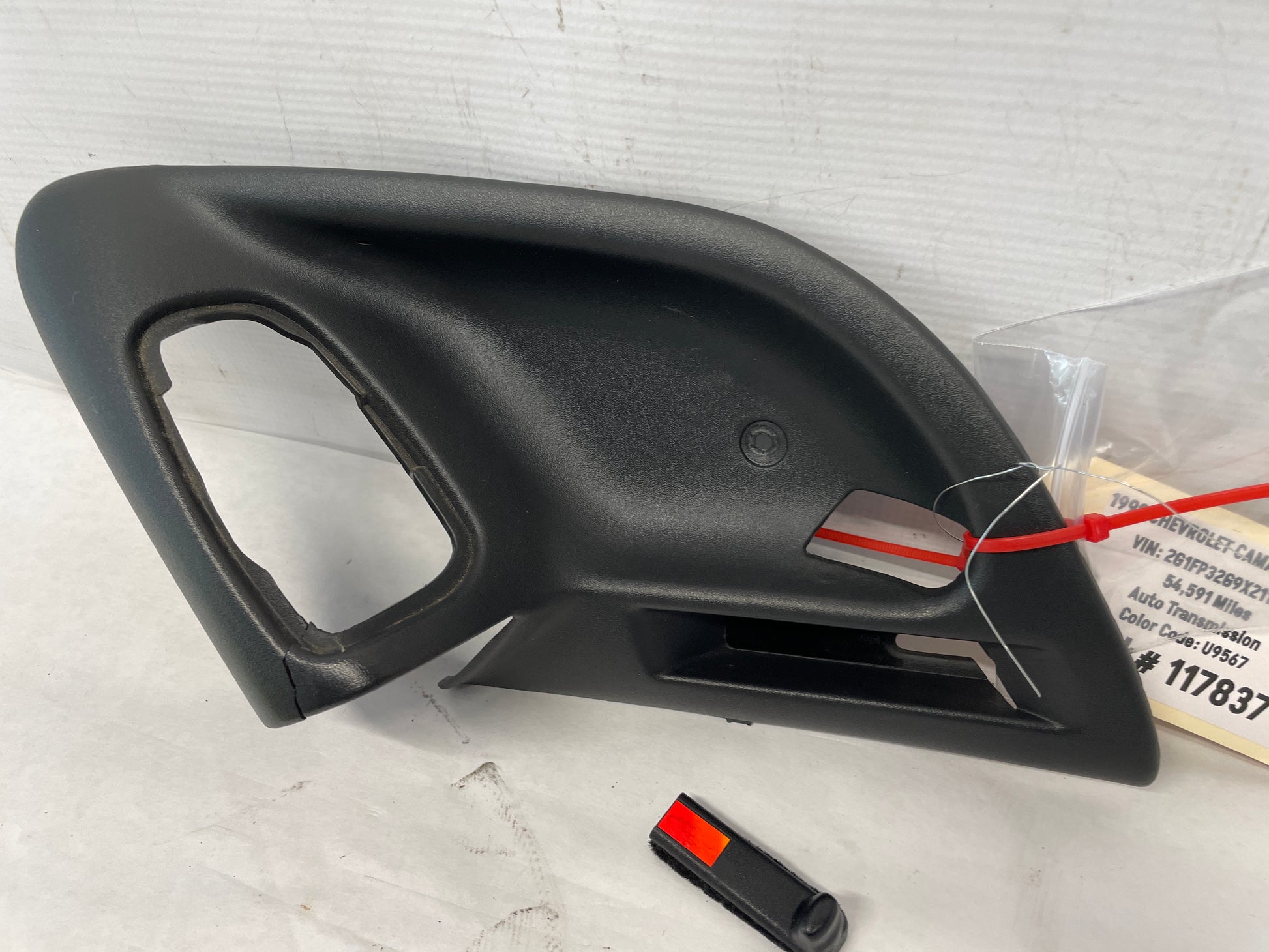 1999 Chevy Camaro Z28 SS RH Passenger Interior Door Handle Bezel Gray Grey OEM DAMAGED - Day's Parts Yard