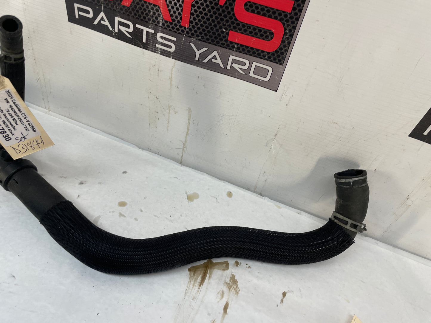 2009 Cadillac CTS-V Sedan Upper and Lower Radiator Coolant Lines Hoses Tubes OEM - Day's Parts Yard