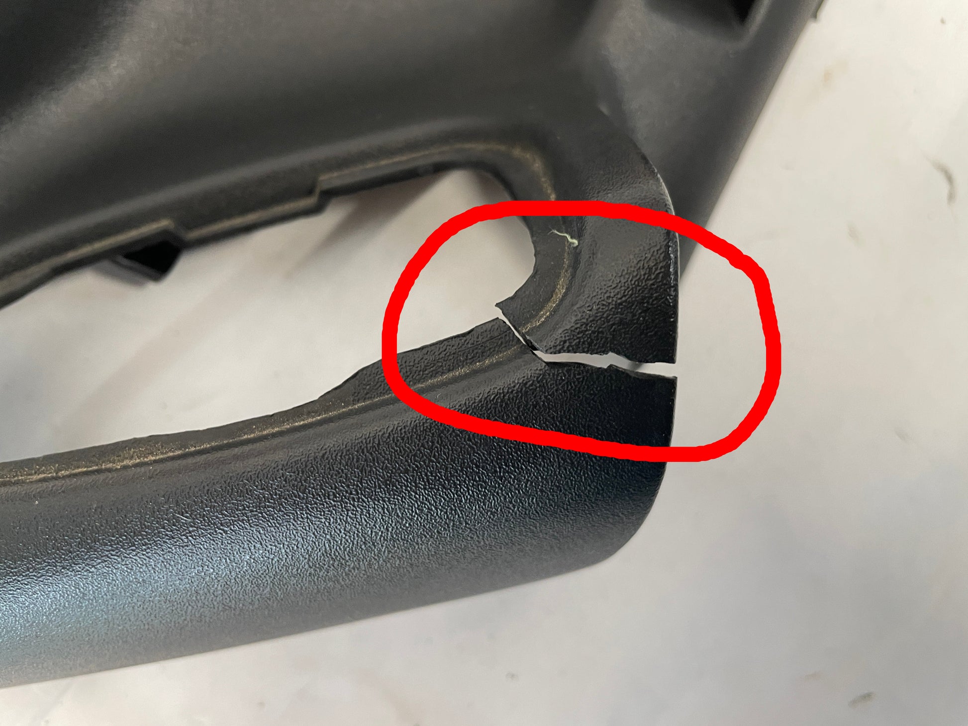 1999 Chevy Camaro Z28 SS RH Passenger Interior Door Handle Bezel Gray Grey OEM DAMAGED - Day's Parts Yard