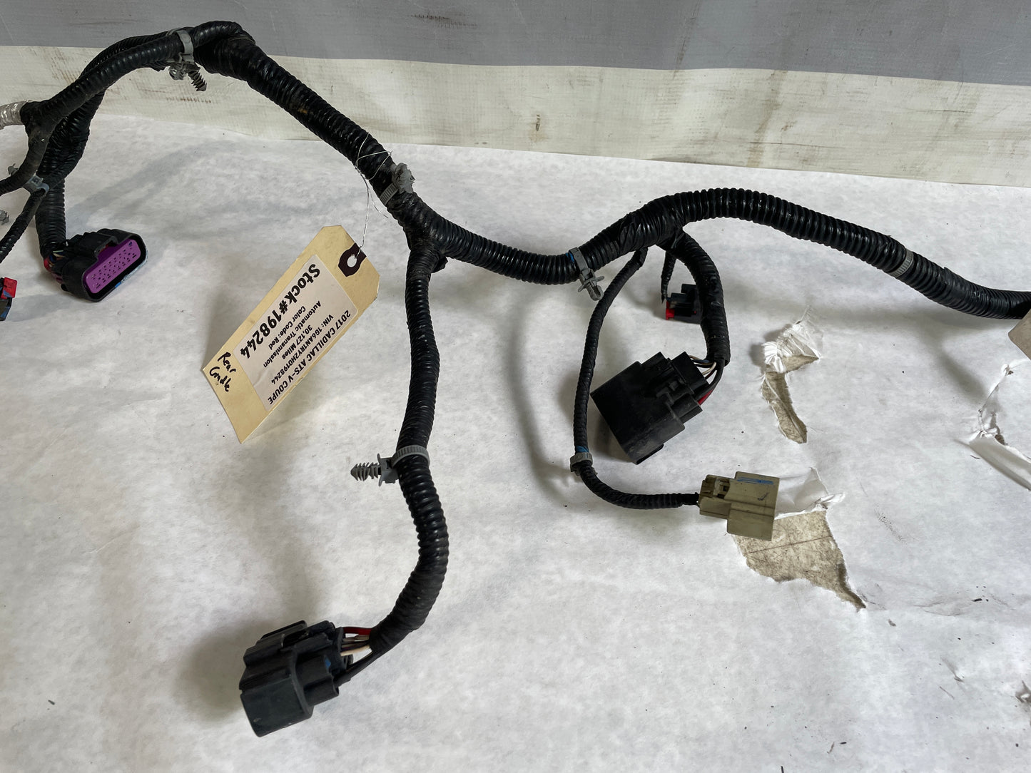2017 Cadillac ATS-V Coupe Rear Cradle Subframe Wire Wiring Harness OEM - Day's Parts Yard