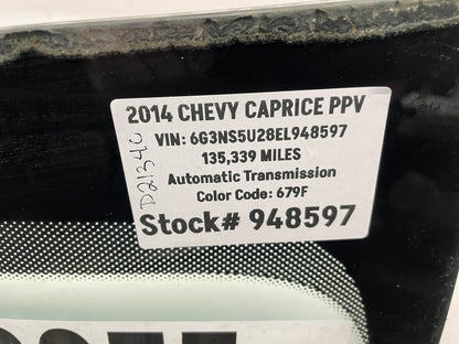 2014 Chevy Caprice PPV Front Windshield Glass OEM LOCAL PICK UP - Day's Parts Yard