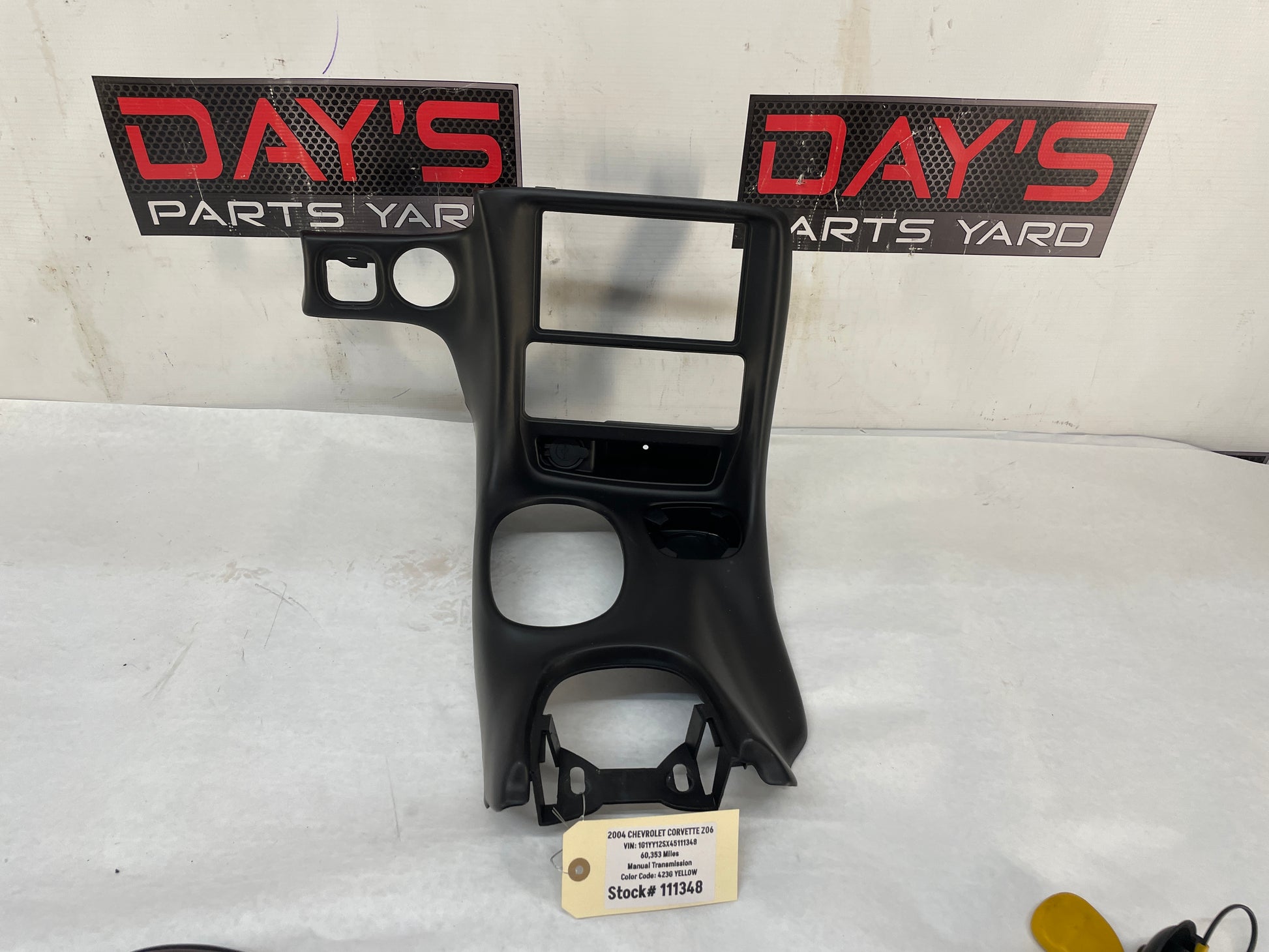 2004 Chevy C5 Corvette Z06 Front Center Console Radio Bezel Shifter Trim Panel OEM - Day's Parts Yard