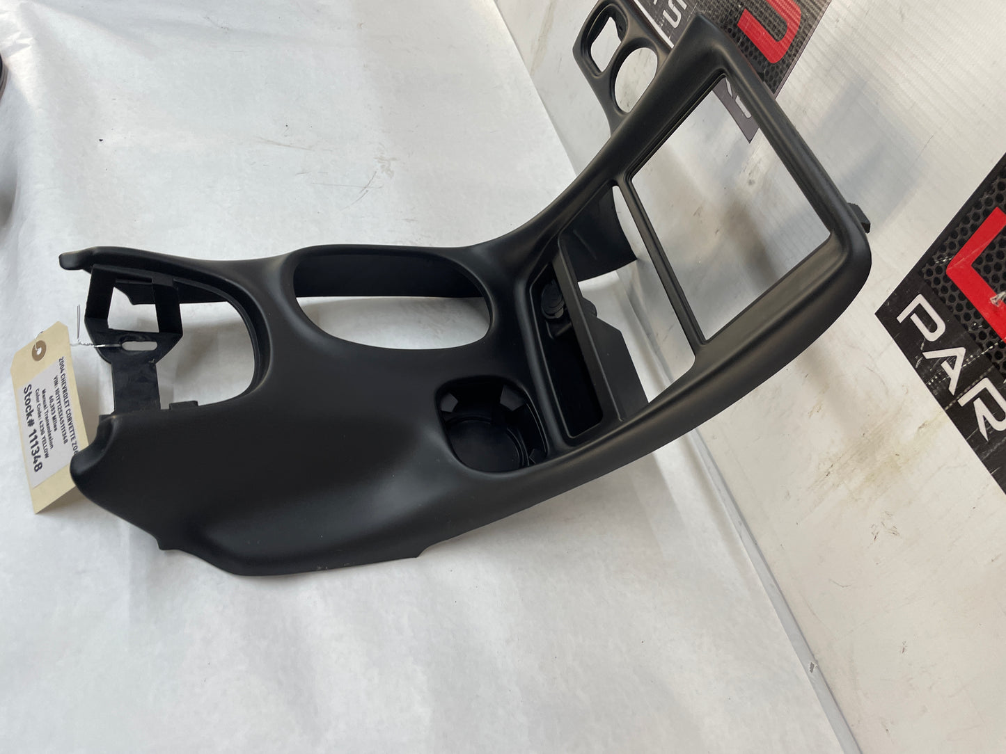 2004 Chevy C5 Corvette Z06 Front Center Console Radio Bezel Shifter Trim Panel OEM - Day's Parts Yard