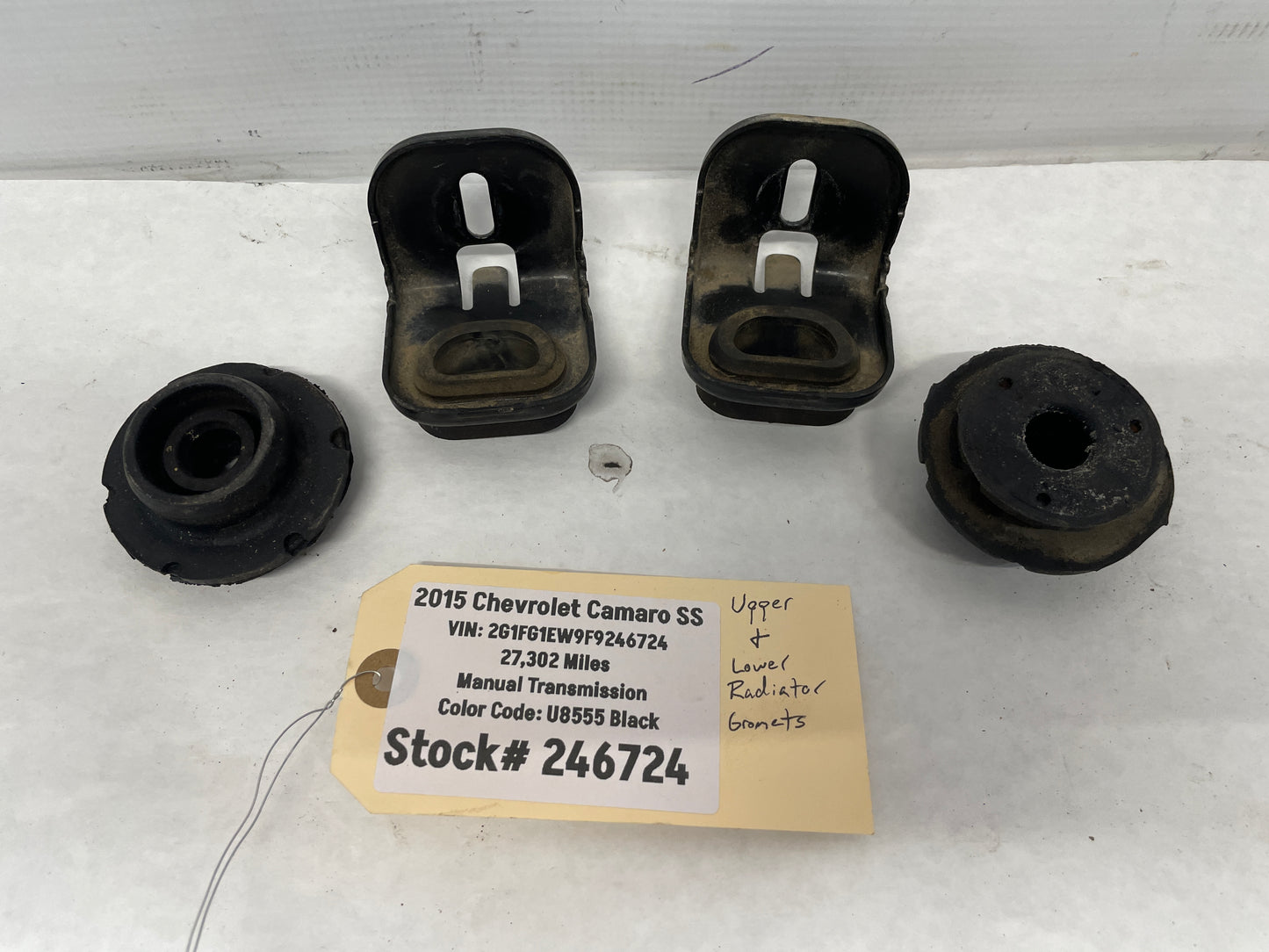 2015 Chevy Camaro SS Upper Radiator Mounts and Lower Insulator Bushings OEM