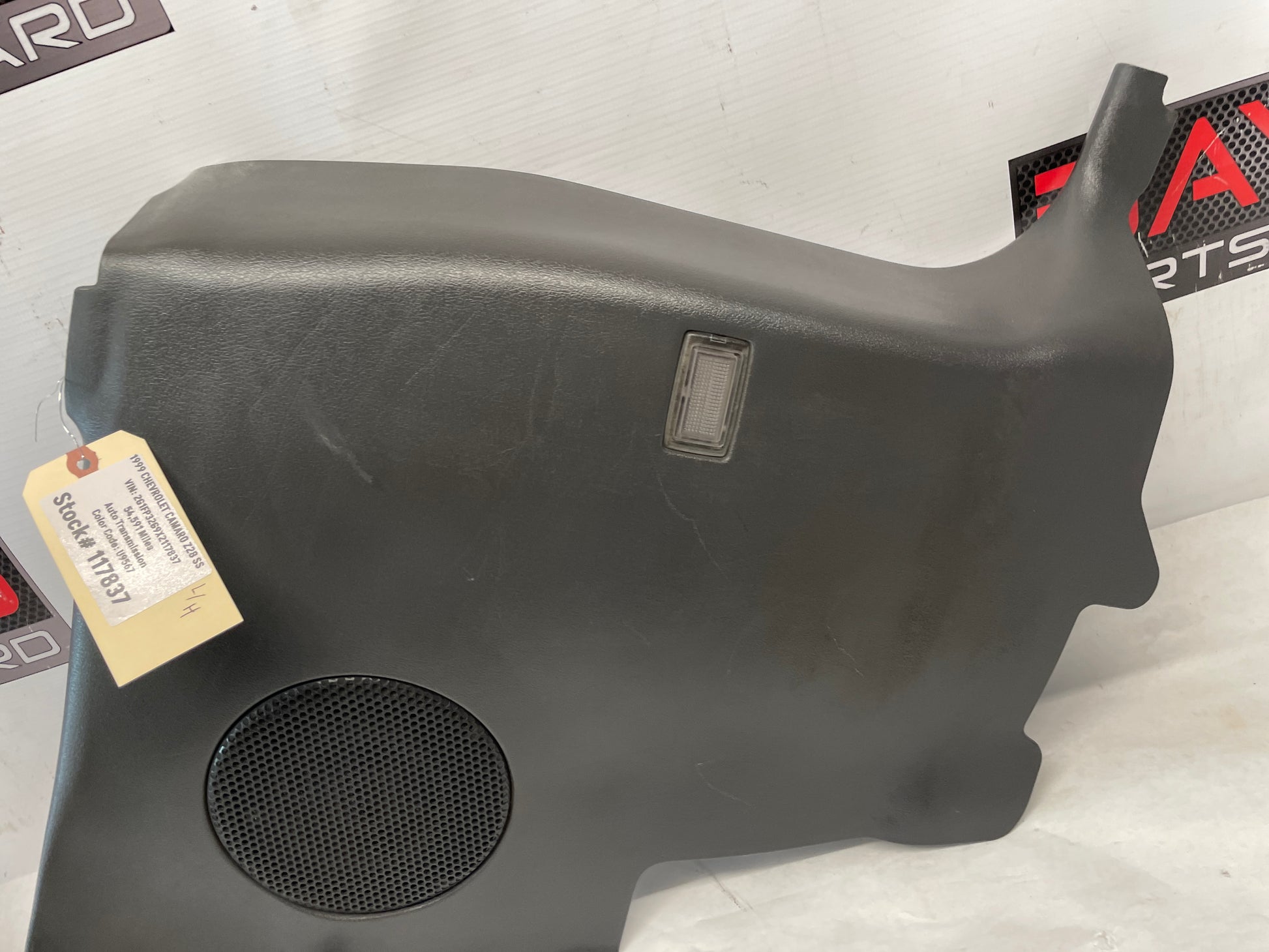 1999 Chevy Camaro Z28 SS Convertible LH Driver Rear Interior Quarter Panel Trim Grey Gray OEM - Day's Parts Yard