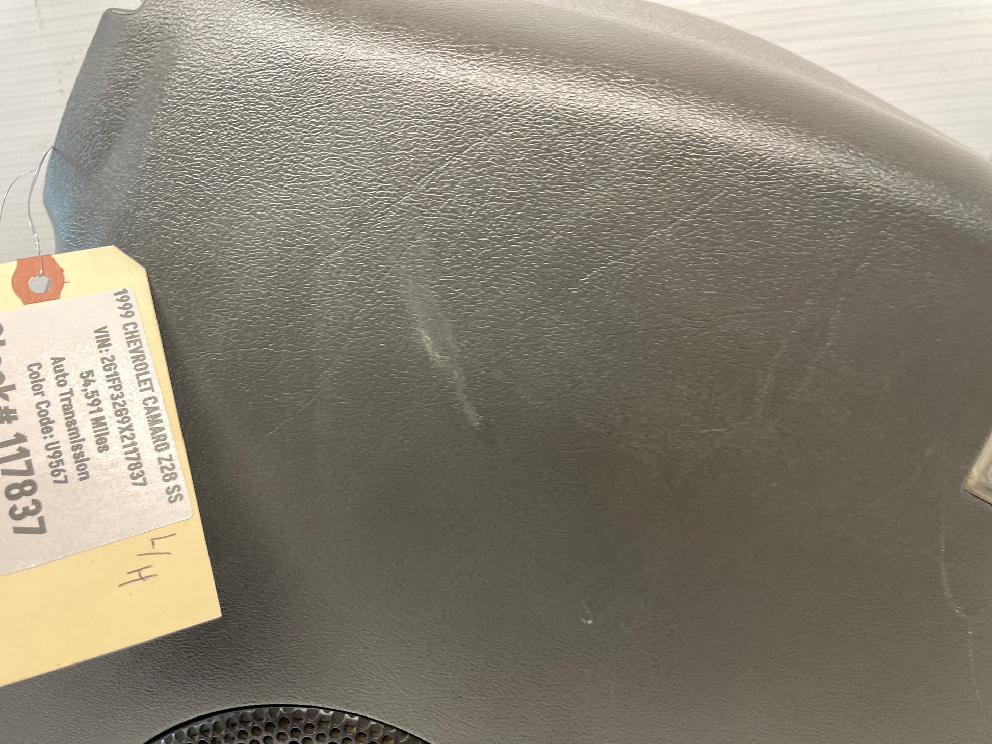 1999 Chevy Camaro Z28 SS Convertible LH Driver Rear Interior Quarter Panel Trim Grey Gray OEM - Day's Parts Yard
