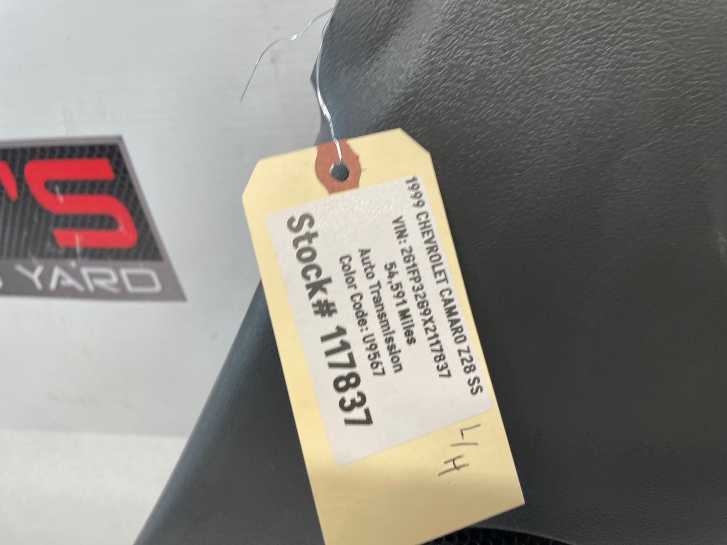 1999 Chevy Camaro Z28 SS Convertible LH Driver Rear Interior Quarter Panel Trim Grey Gray OEM - Day's Parts Yard