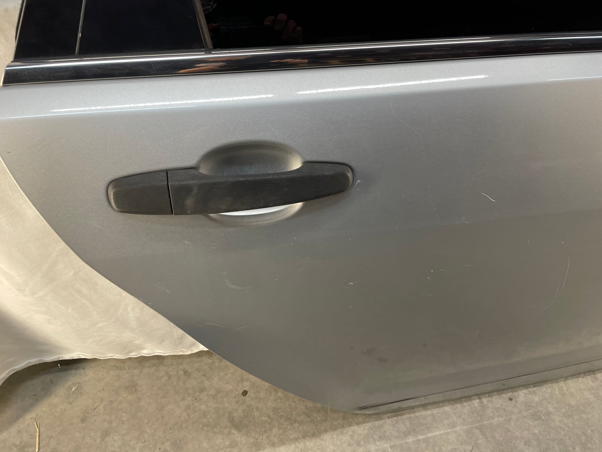 2013 Chevy Caprice PPV RH Passenger Rear Exterior Door Silver OEM - Day's Parts Yard