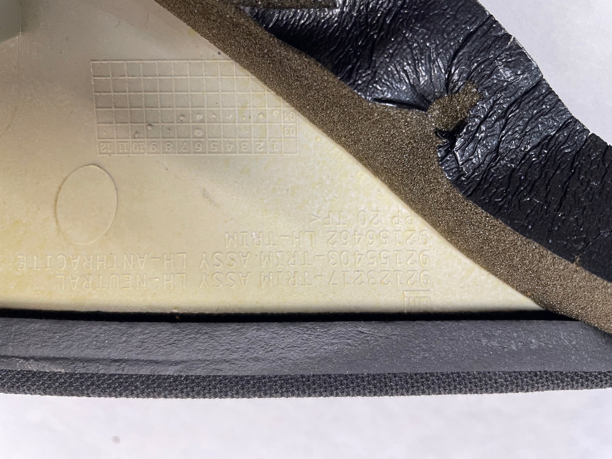 2004 Pontiac GTO LH Driver Windshield Interior A Pillar Trim Top Roof Cover Panel OEM - Day's Parts Yard