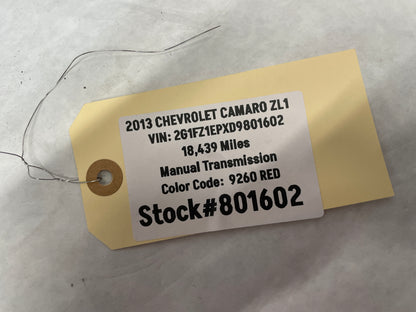 2013 Chevy Camaro ZL1 Rear ZL1 Wheel 20X11 OEM - Day's Parts Yard