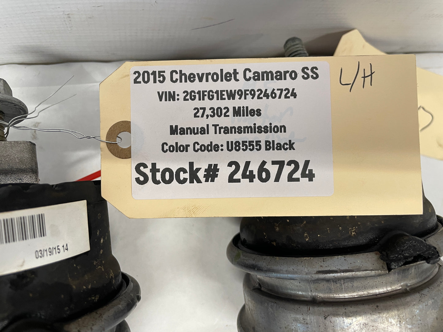 2015 Chevy Camaro SS RH & LH Engine Motor Mounts OEM