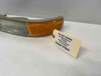 2003 Chevy Suburban LH Driver Front Turn Signal Running Light Lamp OEM - Day's Parts Yard