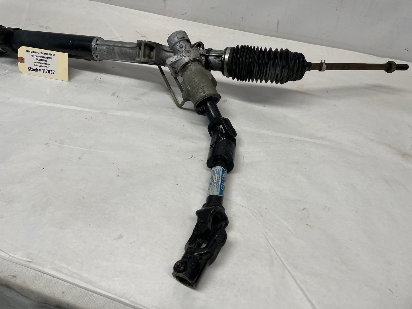 1999 Chevy Camaro Z28 SS Power Steering Rack and Pinion OEM - Day's Parts Yard