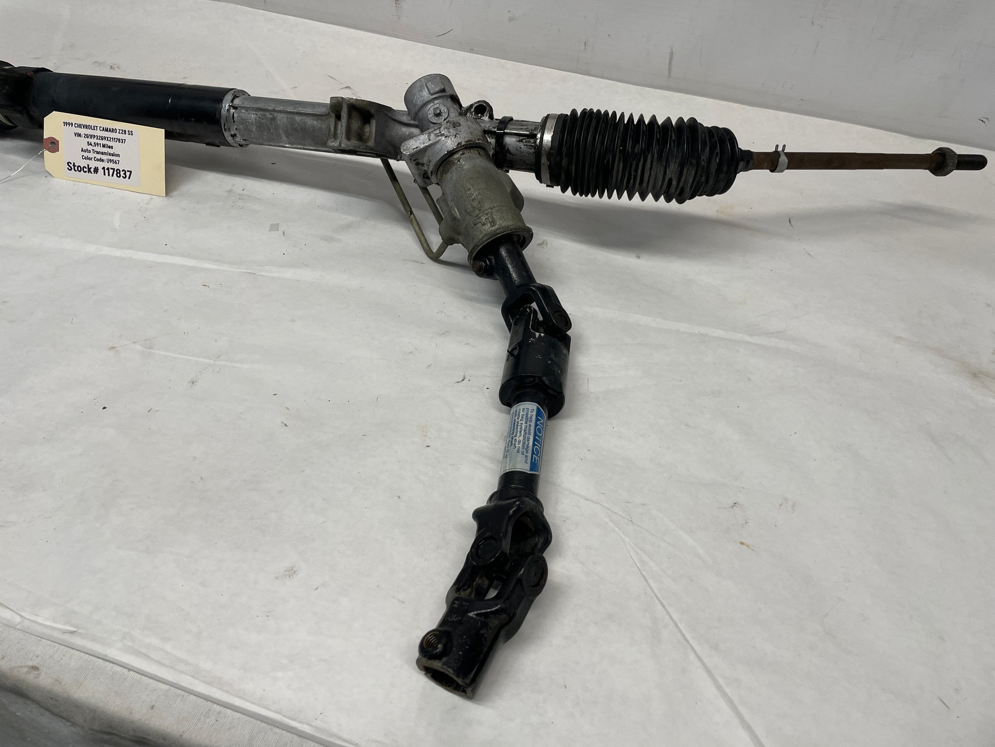 1999 Chevy Camaro Z28 SS Power Steering Rack and Pinion OEM - Day's Parts Yard
