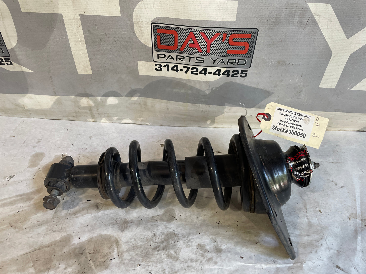 2010 Chevy Camaro SS Rear RH Passenger Shock Strut Absorber - Day's Parts Yard