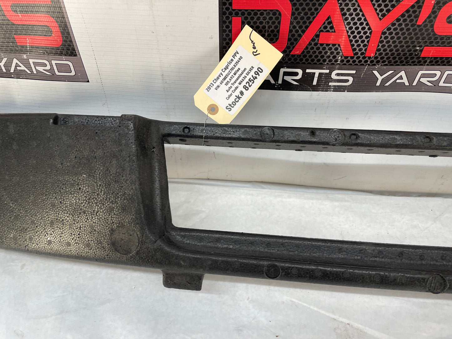 2013 Chevy Caprice PPV Rear Bumper Energy Impact Foam Absorber OEM - Day's Parts Yard