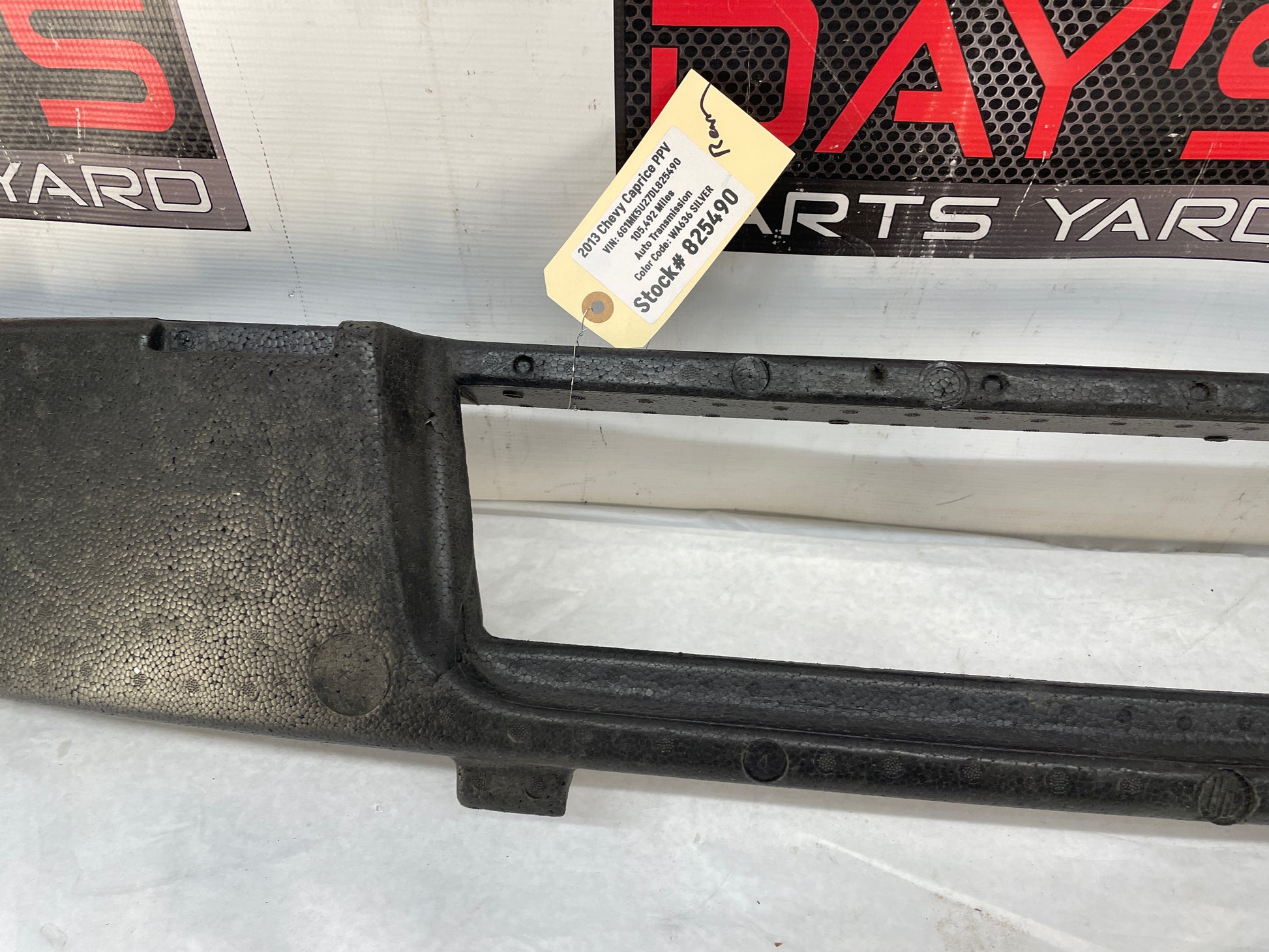 2013 Chevy Caprice PPV Rear Bumper Energy Impact Foam Absorber OEM - Day's Parts Yard