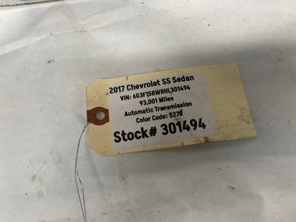 2017 Chevy SS Sedan Factory OEM Rear Wheel 19x9 OEM