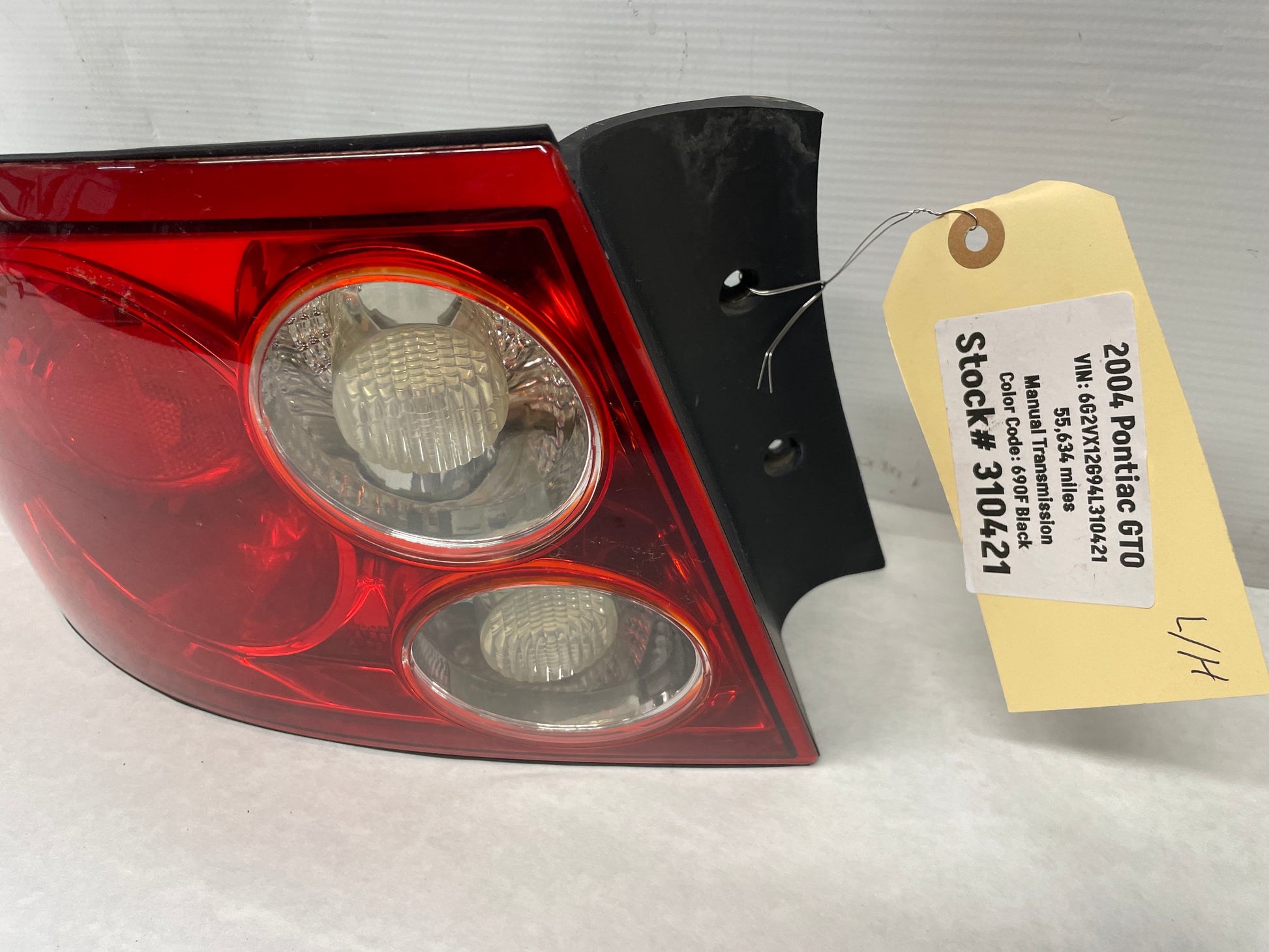 2004 Pontiac GTO LH Driver Taillight Tail Light Lamp OEM - Day's Parts Yard
