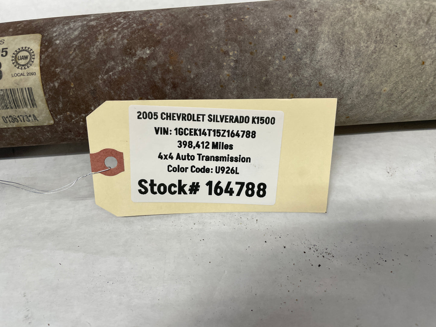 2005 Chevy Silverado K1500 Front Drive Shaft Drive Shaft Prop Shaft OEM - Day's Parts Yard