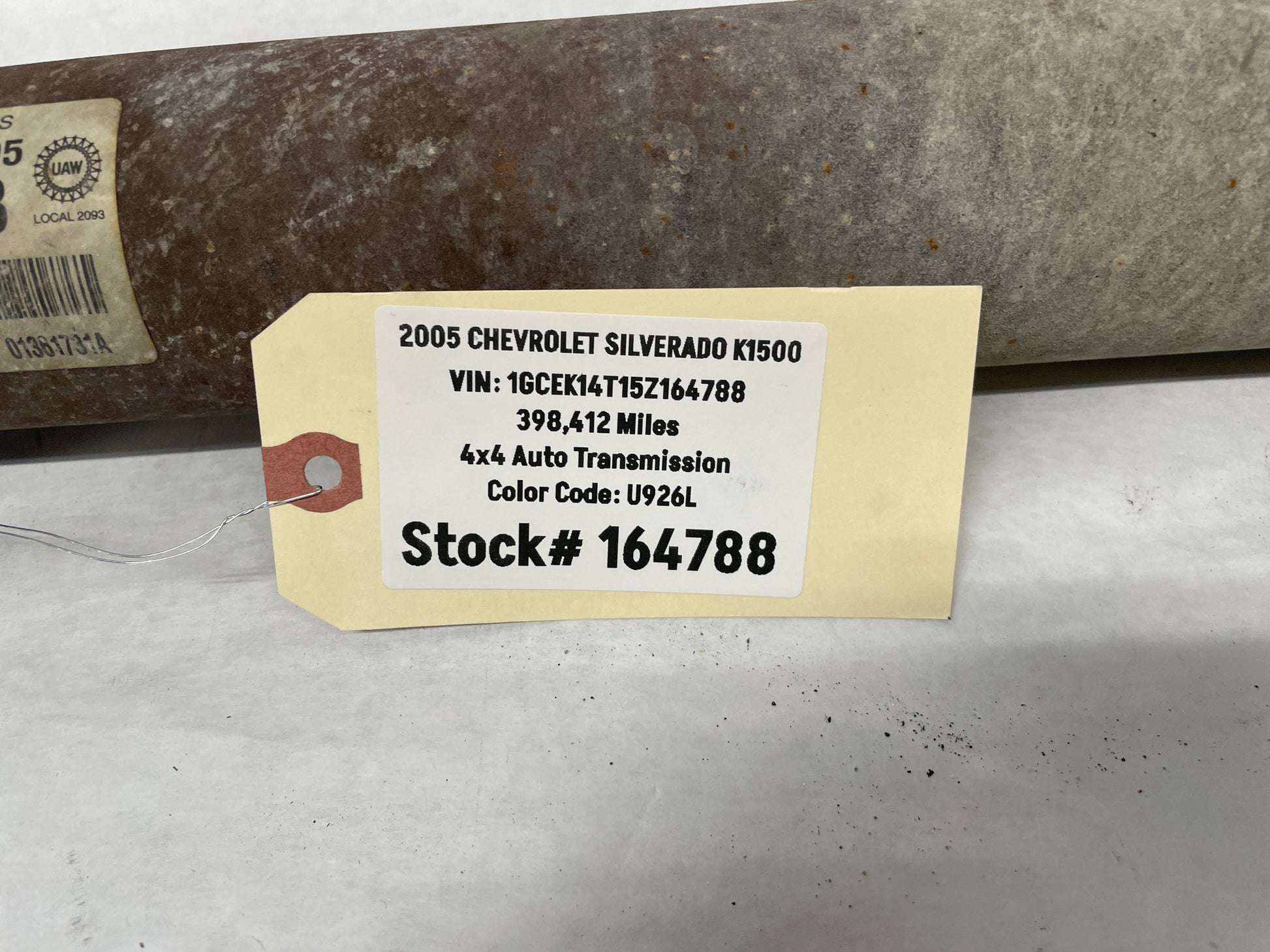 2005 Chevy Silverado K1500 Front Drive Shaft Drive Shaft Prop Shaft OEM - Day's Parts Yard