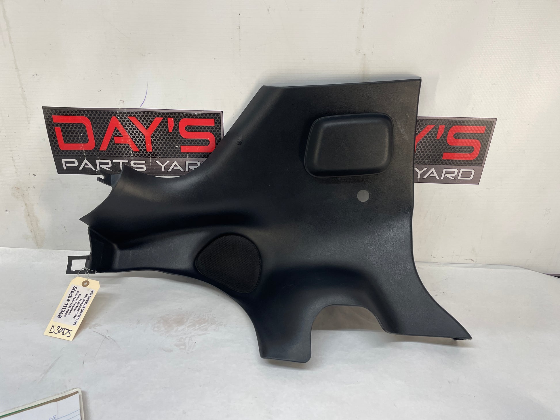 2004 Chevy C5 Corvette Z06 LH Driver Interior Quarter Speaker Cover Panel Trim OEM - Day's Parts Yard