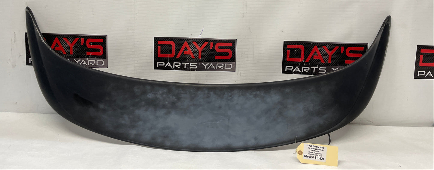 2004 Pontiac GTO Trunk Deck Lid Spoiler Wing w/ 3rd Brake Light OEM - Day's Parts Yard