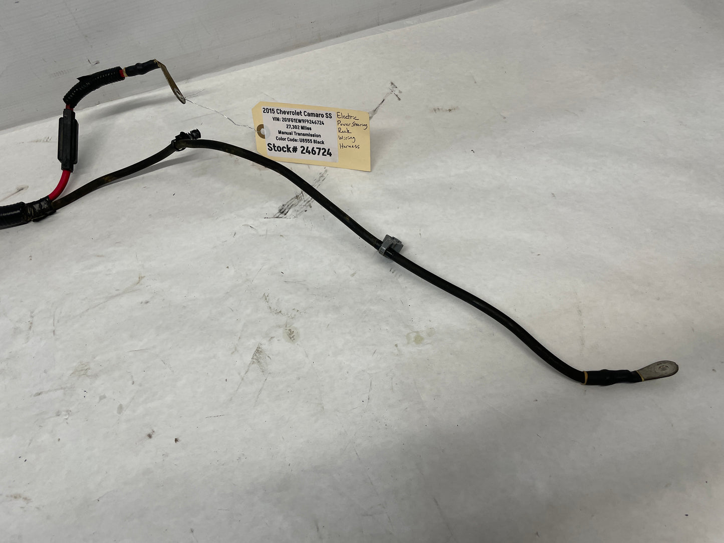 2015 Chevy Camaro SS Electric Power Steering Positive Negative Battery Wire Harness OEM