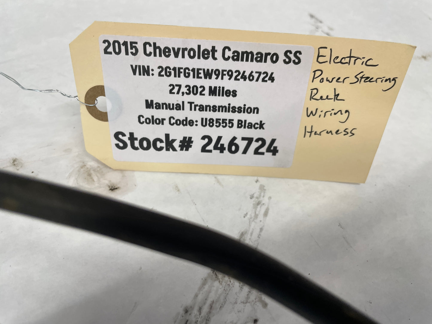 2015 Chevy Camaro SS Electric Power Steering Positive Negative Battery Wire Harness OEM