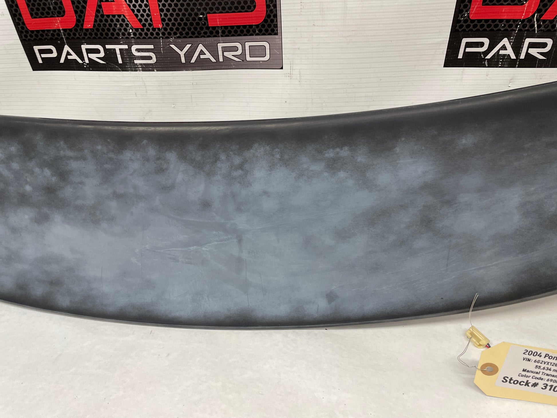 2004 Pontiac GTO Trunk Deck Lid Spoiler Wing w/ 3rd Brake Light OEM - Day's Parts Yard