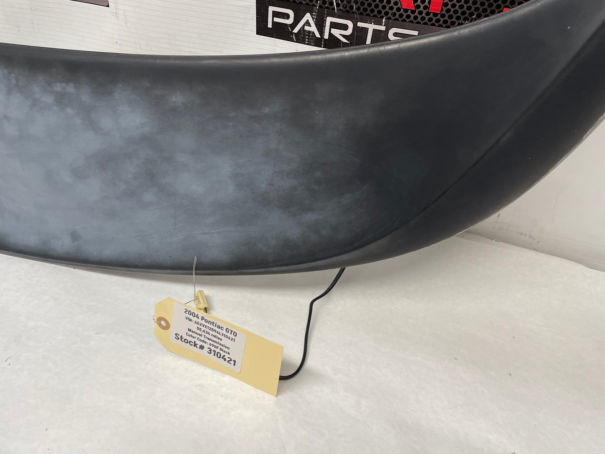 2004 Pontiac GTO Trunk Deck Lid Spoiler Wing w/ 3rd Brake Light OEM - Day's Parts Yard