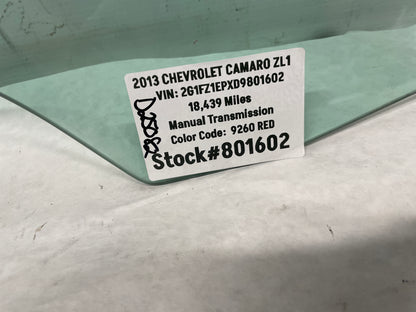 2013 Chevy Camaro ZL1 RH Passenger Window Glass OEM - Day's Parts Yard
