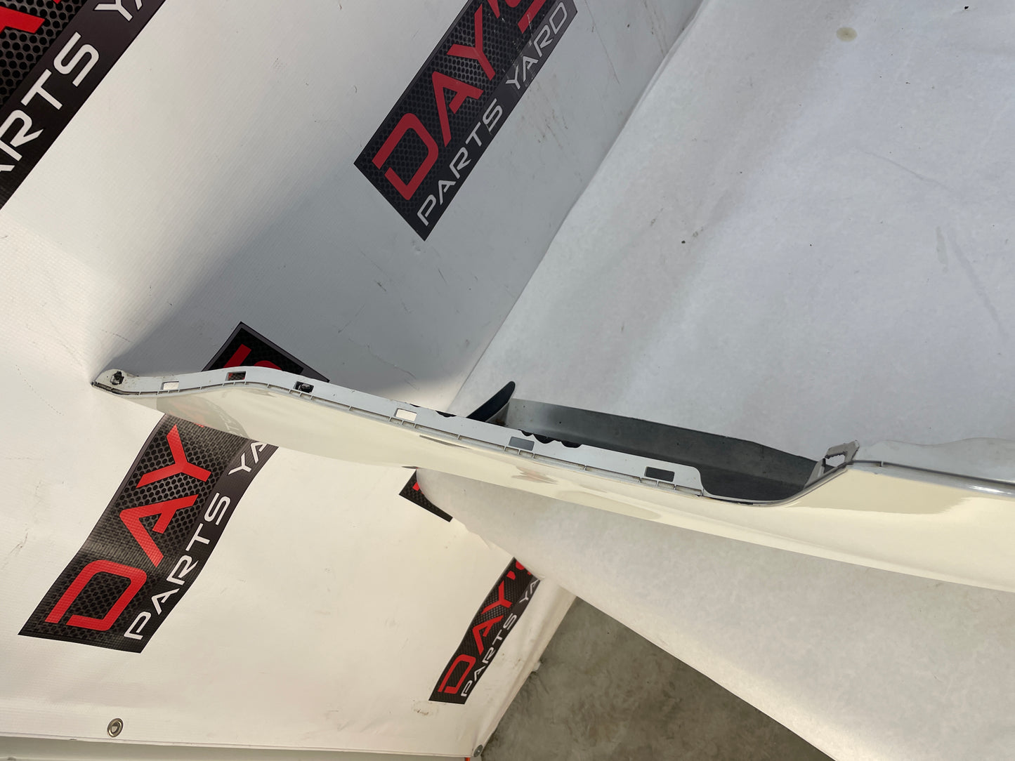 2013 Chevy Caprice PPV Rear Bumper Cover White OEM - Day's Parts Yard