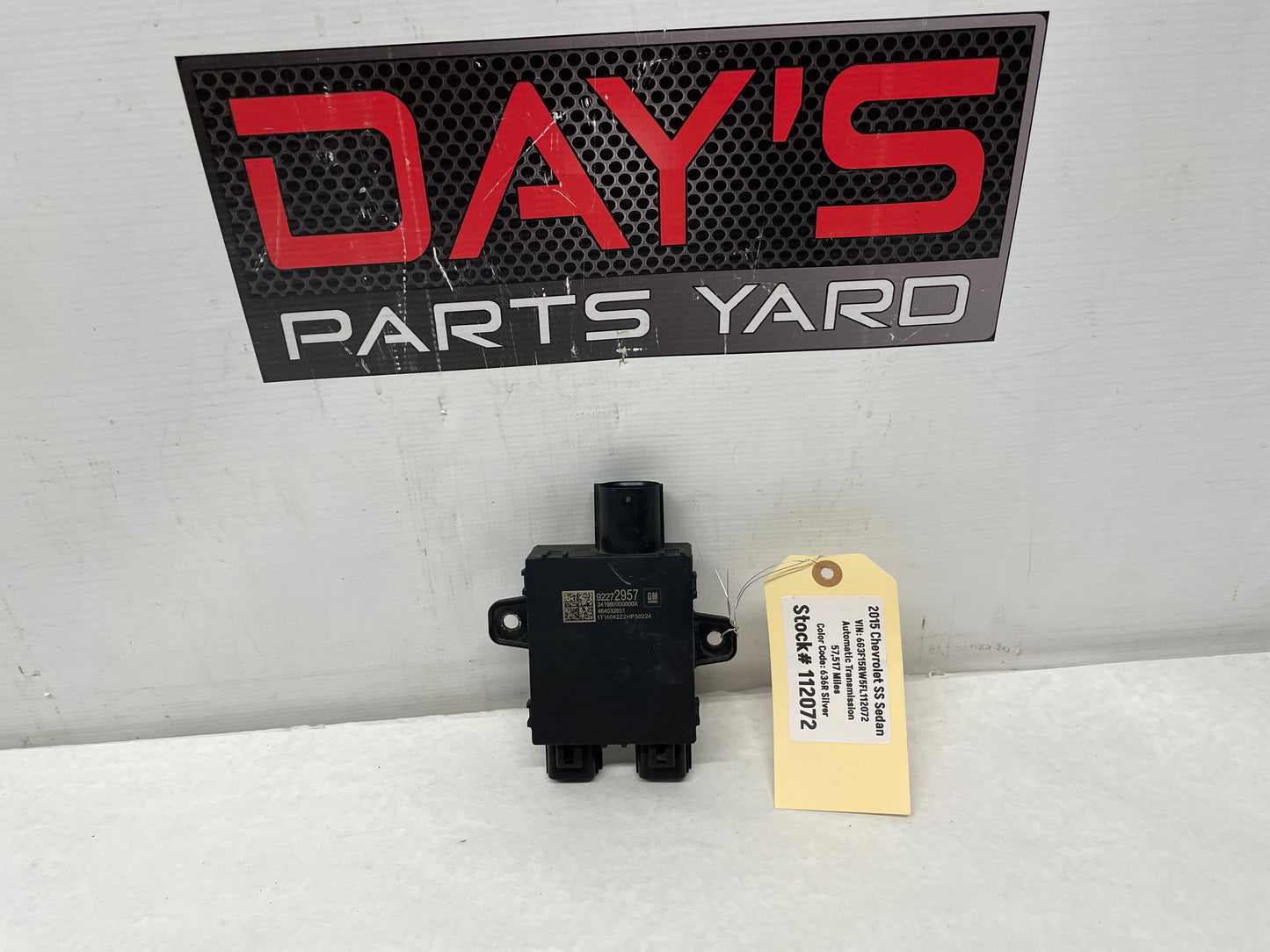 2015 Chevy SS Sedan Radiator Cooling Fan Motor Control Module OEM - Day's Parts Yard