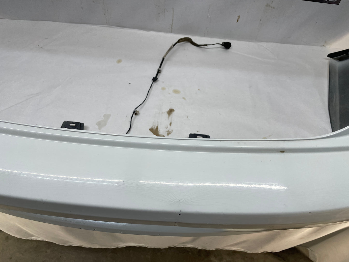 2013 Chevy Caprice PPV Rear Bumper Cover White OEM - Day's Parts Yard