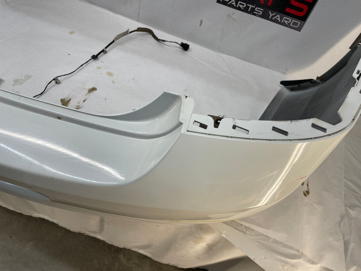 2013 Chevy Caprice PPV Rear Bumper Cover White OEM - Day's Parts Yard