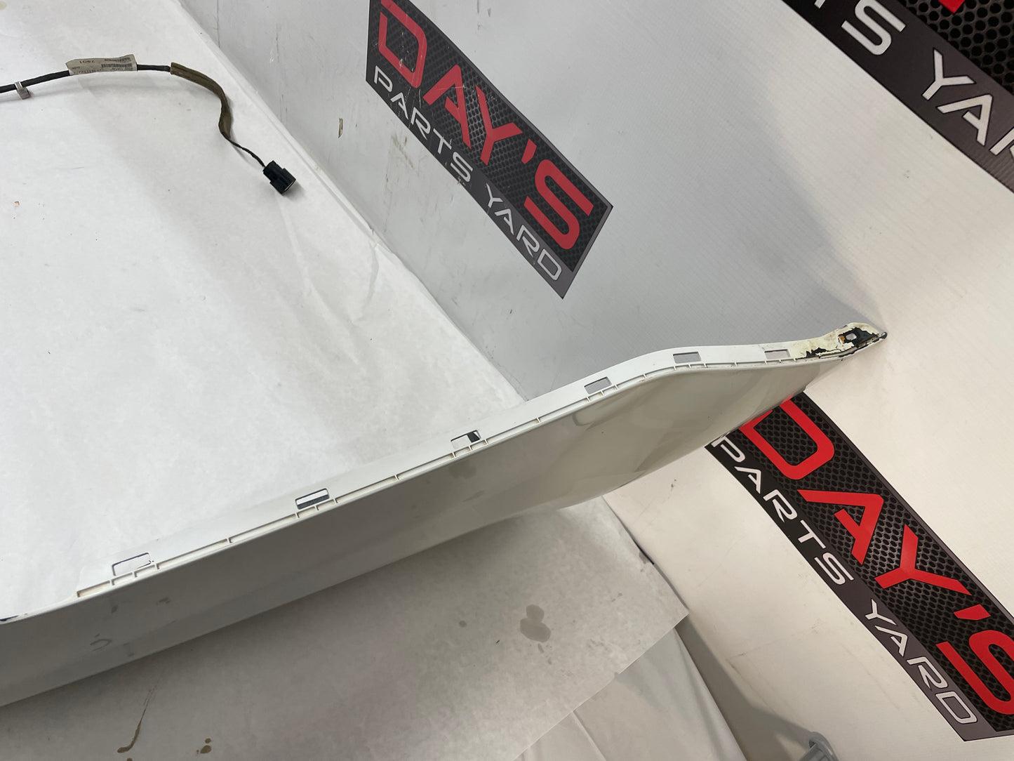 2013 Chevy Caprice PPV Rear Bumper Cover White OEM - Day's Parts Yard