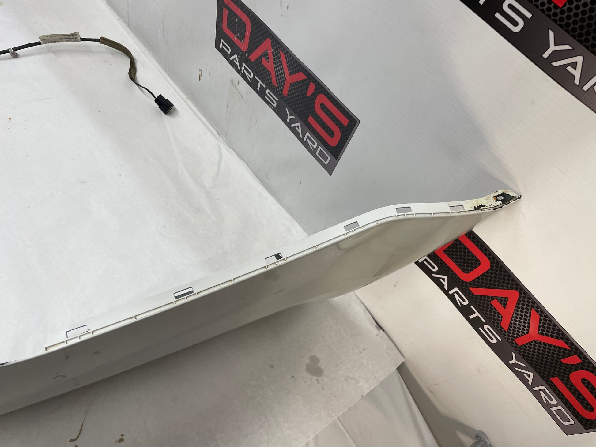 2013 Chevy Caprice PPV Rear Bumper Cover White OEM - Day's Parts Yard