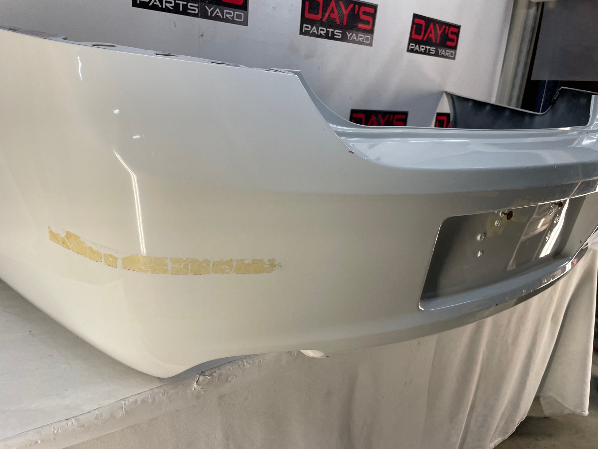2013 Chevy Caprice PPV Rear Bumper Cover White OEM - Day's Parts Yard