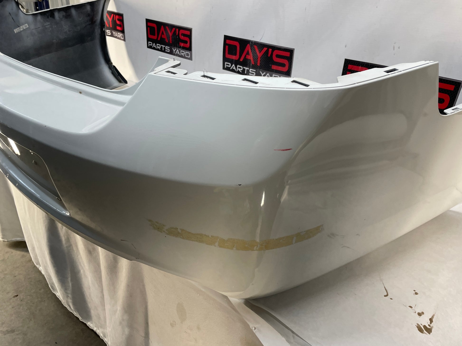 2013 Chevy Caprice PPV Rear Bumper Cover White OEM - Day's Parts Yard