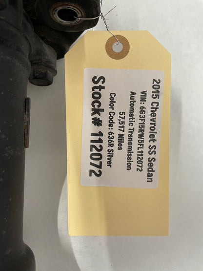 2015 Chevy SS Sedan Automatic Driveshaft Drive Shaft Propeller OEM - Day's Parts Yard