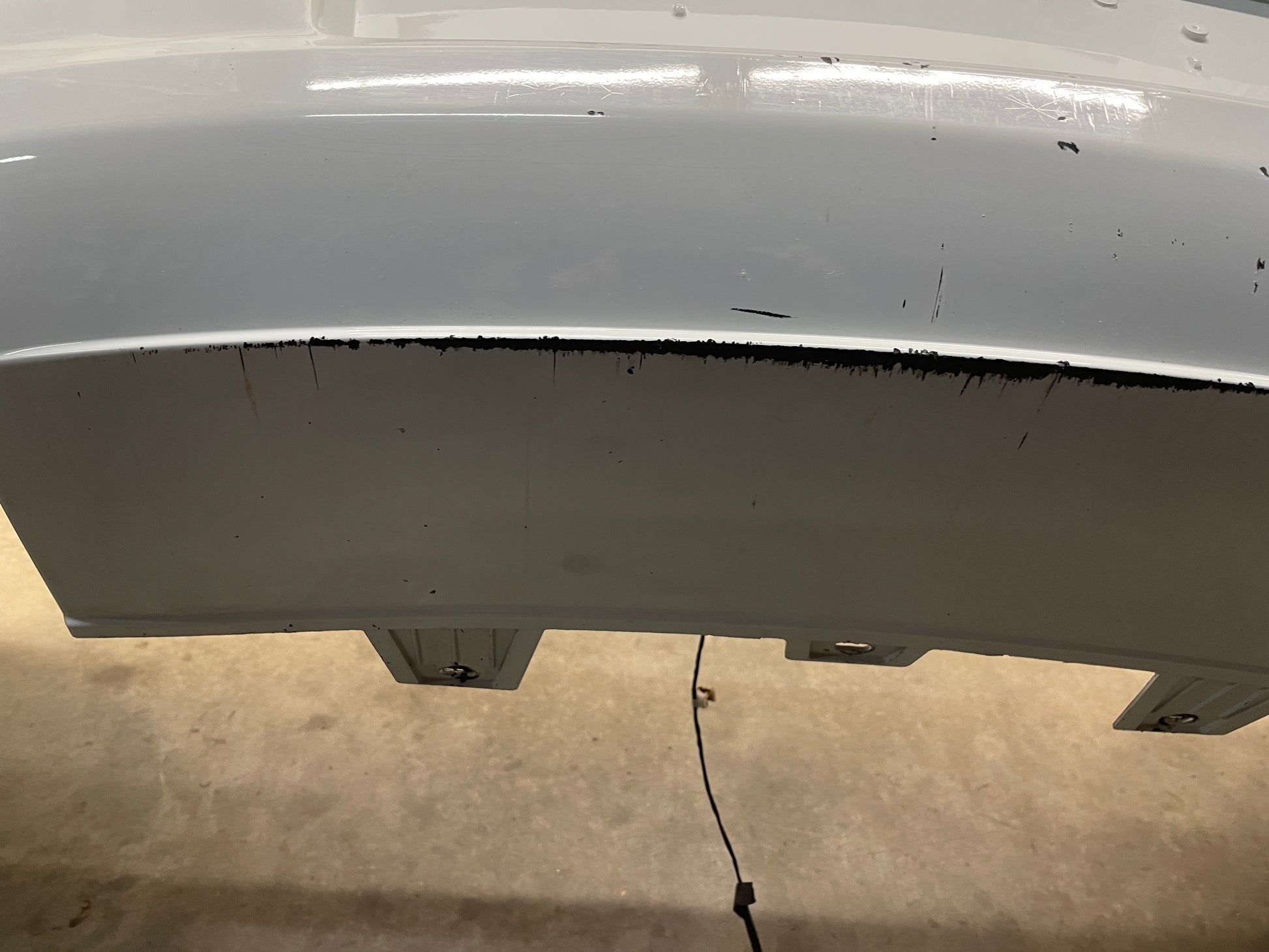 2013 Chevy Caprice PPV Rear Bumper Cover White OEM - Day's Parts Yard