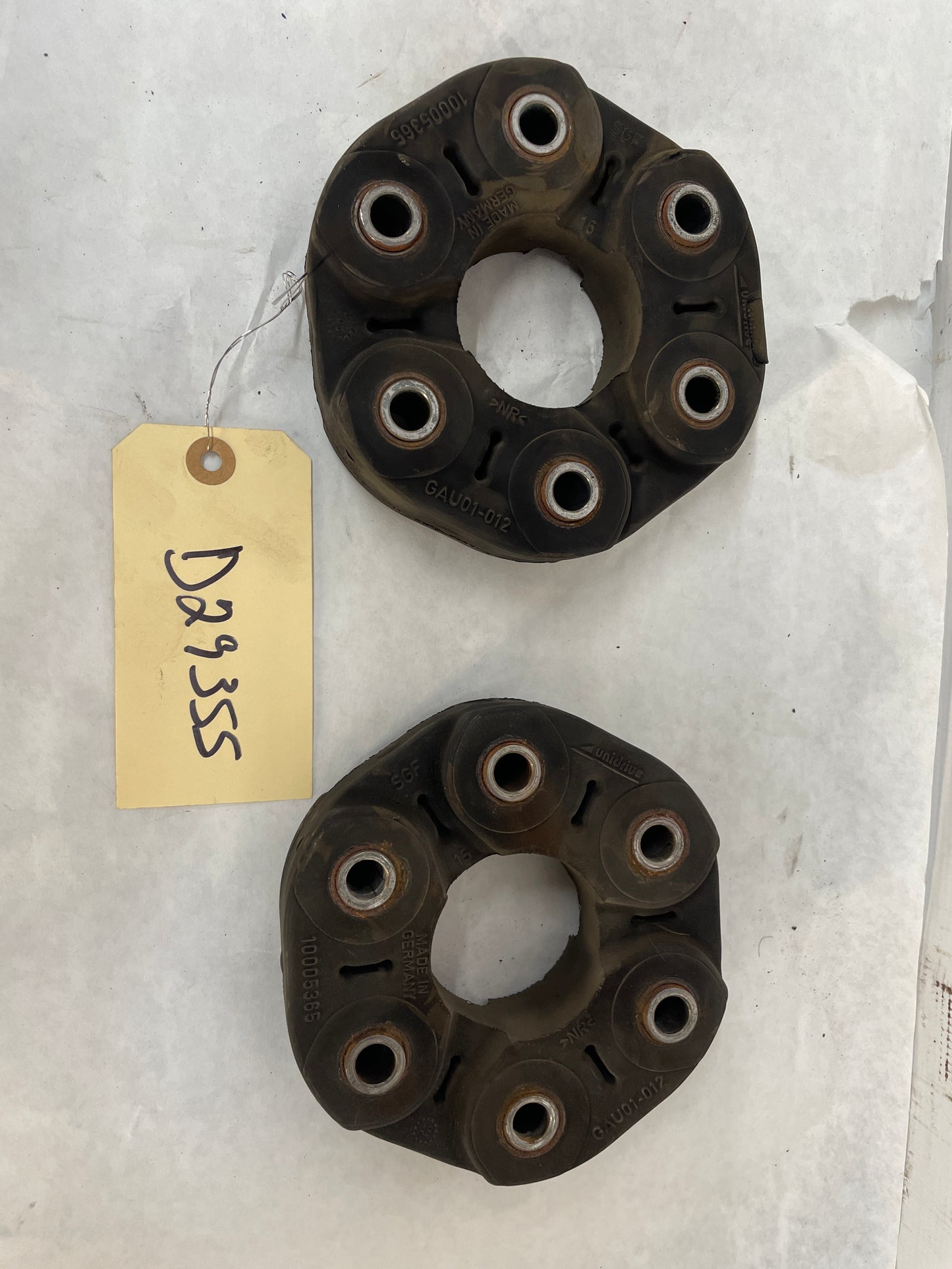 2013 Chevy Caprice PPV Driveshaft Drive Shaft Couplers Isolators Set OEM - Day's Parts Yard