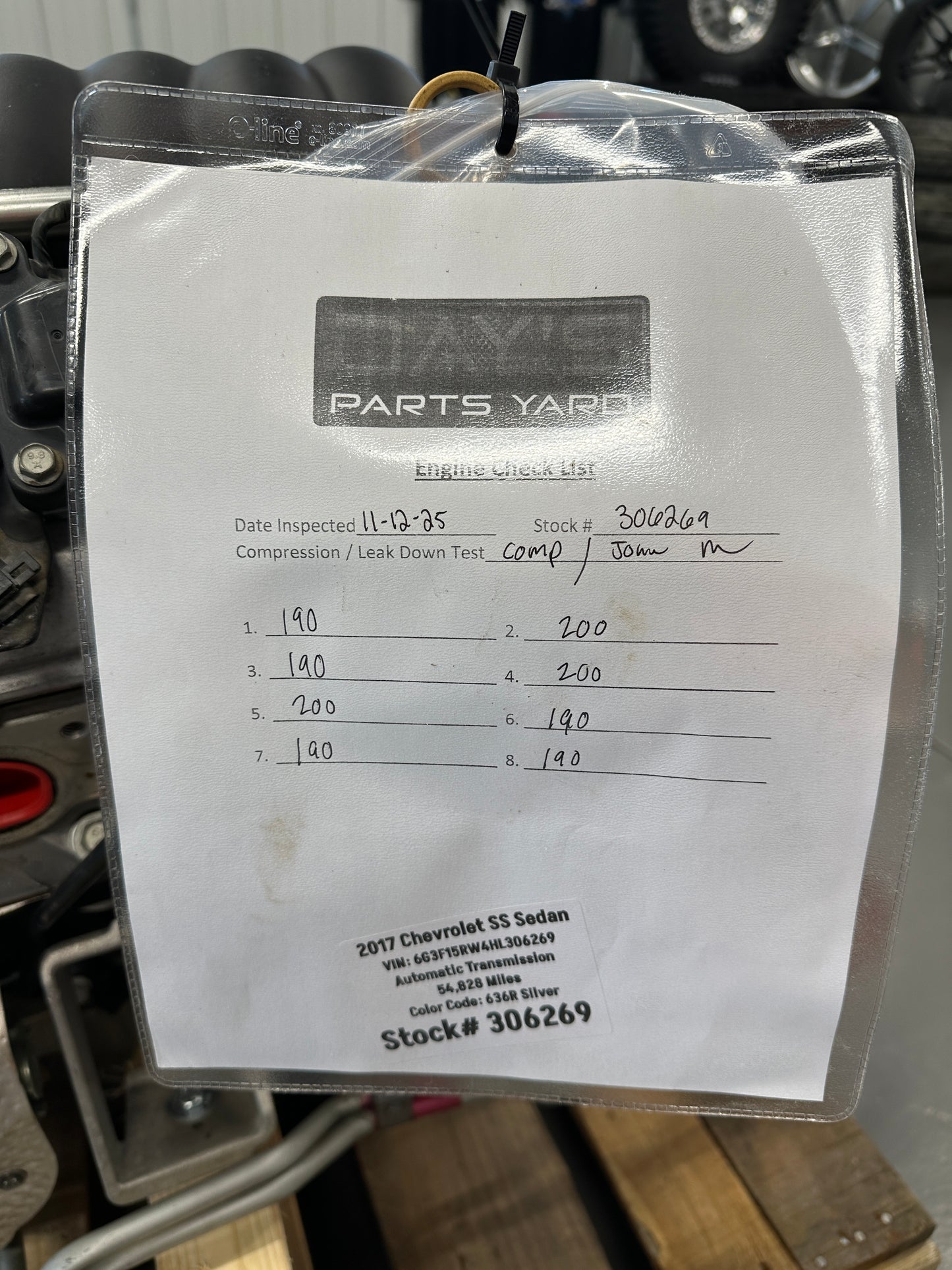 6.2L LS3 Engine 6L80 Automatic Transmission Drivetrain Pullout 415HP 54k