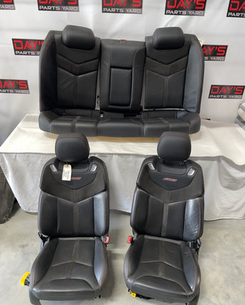 2015 Chevy SS Sedan Seats Front and Rear Black Leather Suede OEM