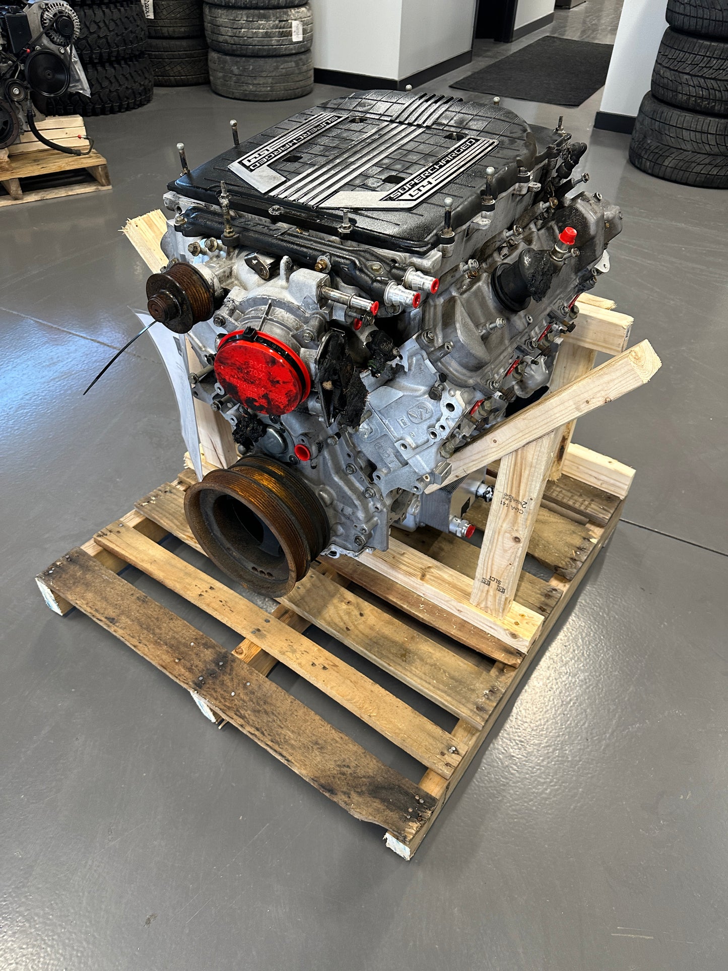 6.2L LT4 Factory Supercharged Engine Drivetrain Pullout 640HP Wet Sump