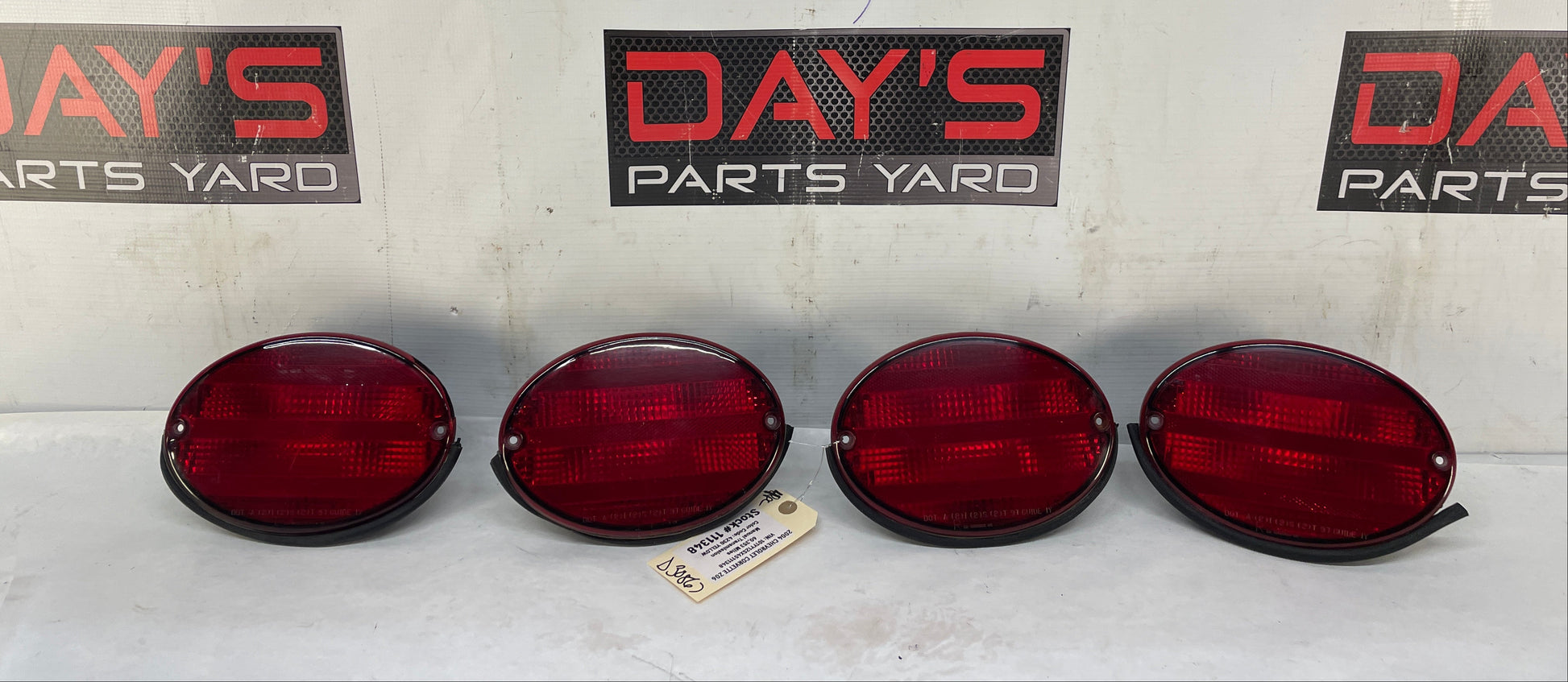 2004 Chevy C5 Corvette Z06 RH & LH Inner & Outer Taillight Tail Lights Lamps OEM - Day's Parts Yard