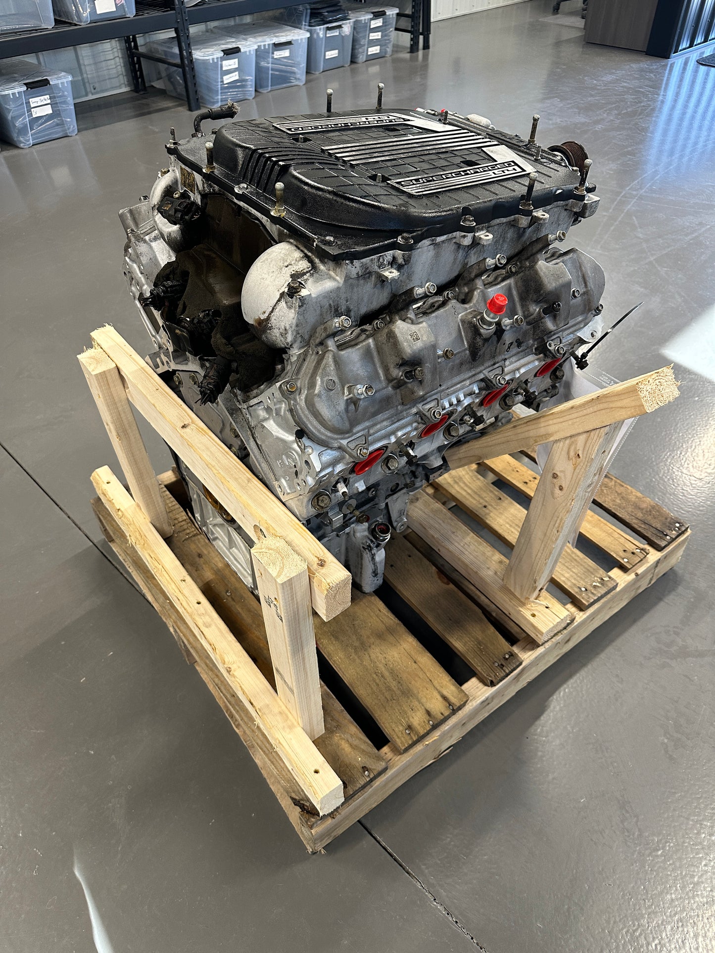 6.2L LT4 Factory Supercharged Engine Drivetrain Pullout 640HP Wet Sump