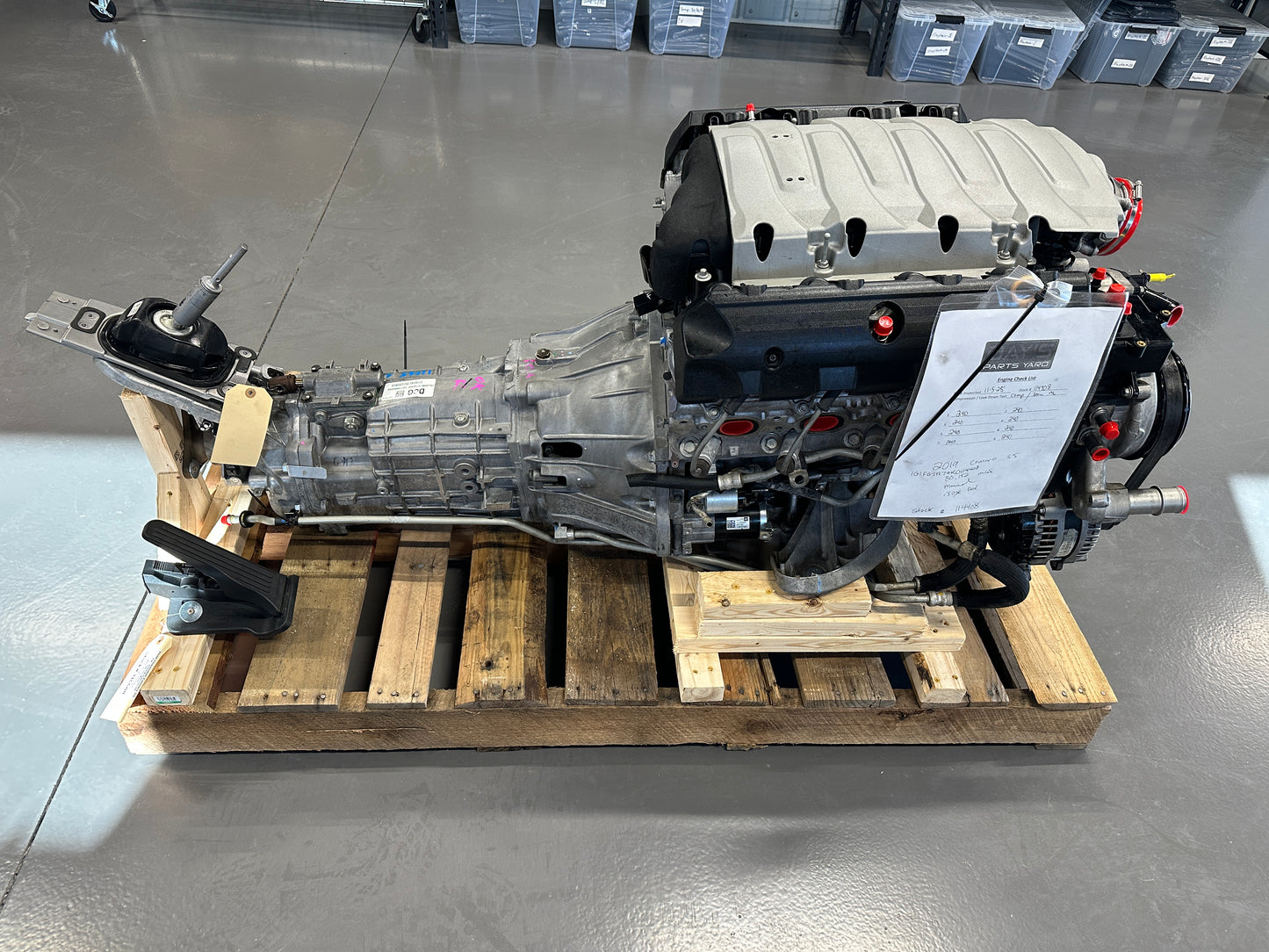 6.2L LT1 Engine TR6060 Manual Transmission Drivetrain Pullout 455HP