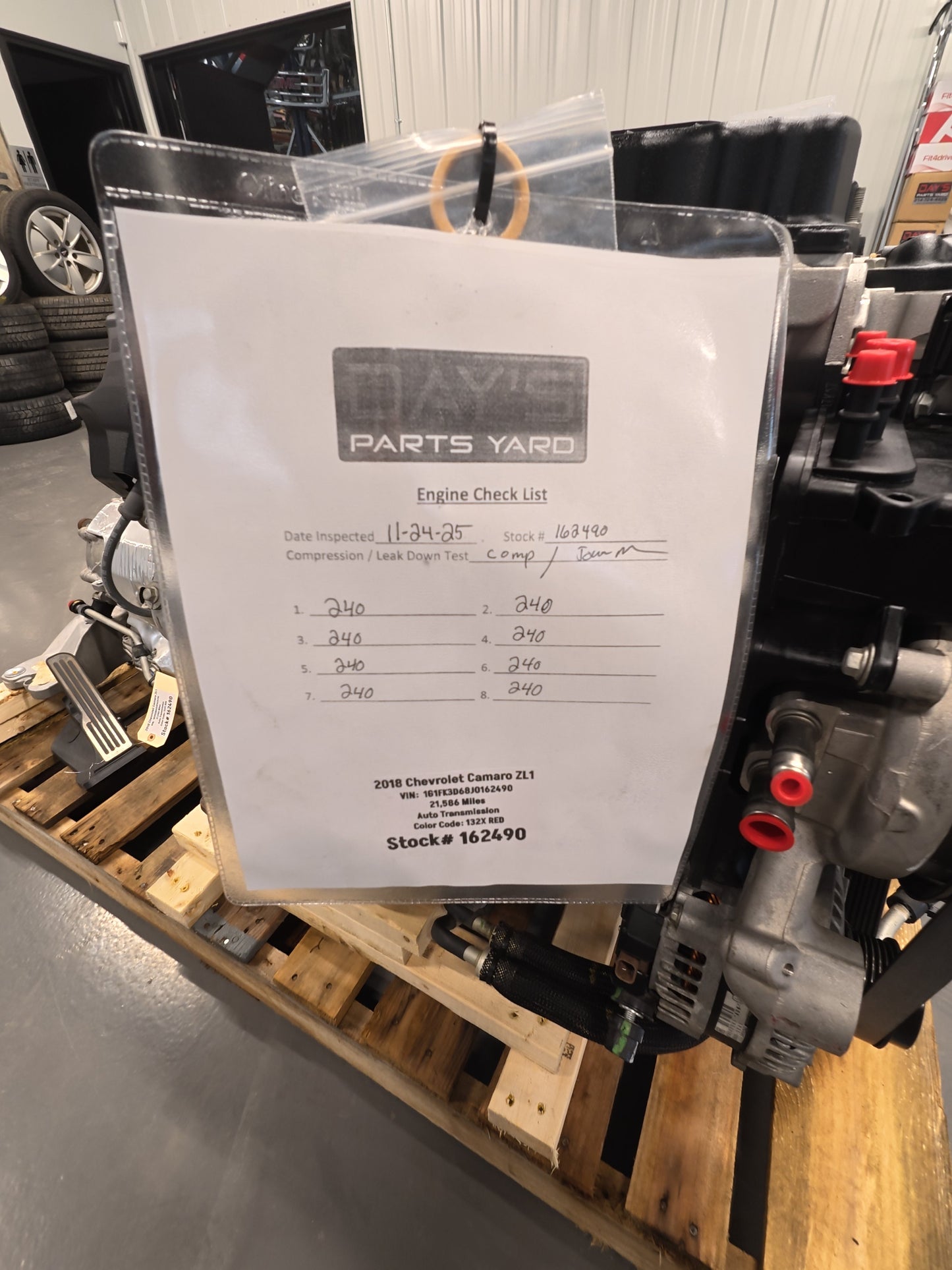 6.2L LT4 Engine Factory Supercharged 10L90 Auto Transmission Drivetrain Pullout 650HP 21k